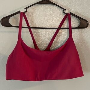 Lululemon Maroon Wunder Train Strappy Racer Bra A/B Size 12